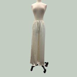 Zara Home Pajama Pants Women's Size L Wide Leg Drawstring Lounge